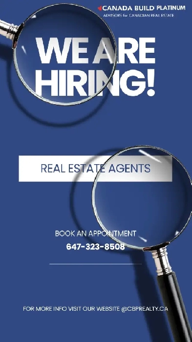 Now Hiring Real Estate Agents – Join Canada Build Platinum! Image# 1