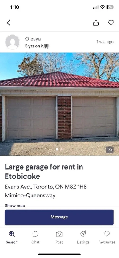 Garage for parking space or storage Image# 2