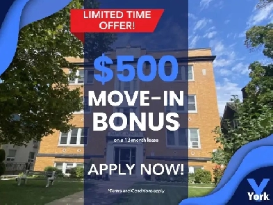 One Bedroom Apartment - Heat Included - Ouellette Ave Image# 2
