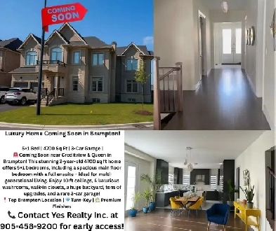 5 1 Bed | 4700 Sq Ft Luxury Home Coming Soon in Brampton – Main Image# 1