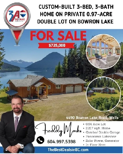 Custom Luxury & Off-Grid Excellence, 2 Bed Lakefront Home Image# 1