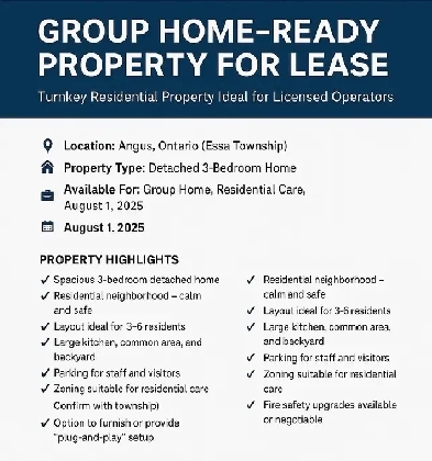 GROUP HOME-READY PROPERTY FOR LEASE Image# 1