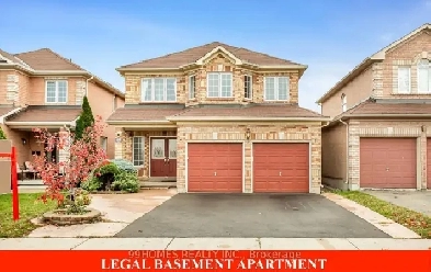 Large 4bed 3bath Detached for Rent in Brampton 4parking 2 garage Image# 1