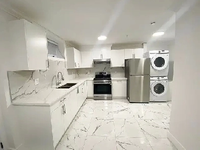 Brand-new, bright 1-bedroom, full height, legal basement suite Image# 1