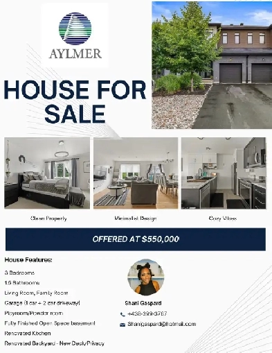 3 Bedrooms 1.5 bathrooms - 3 Chambres 1.5 Toilettes Image# 8