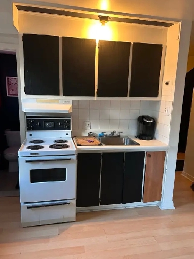 appartement 1 1/2 750$/mois tout inclus meublé Image# 3