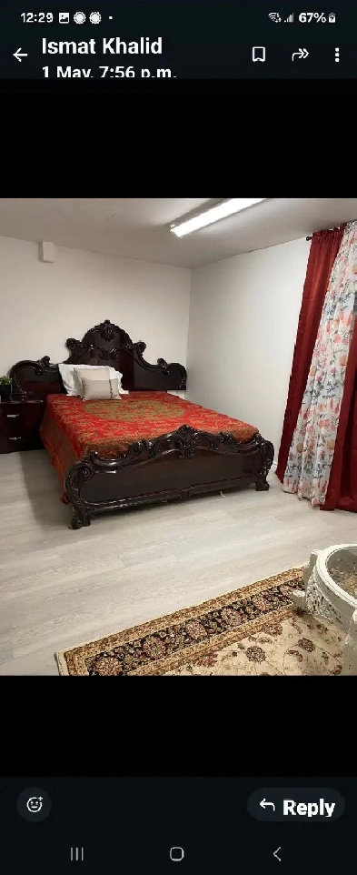 Fully furnished basement available for rent near Fairview Mall. Image# 3