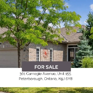 JUST LISTED - 301 CARNEGIE AVE, UNIT 155, PETERBOROUGH, ON Image# 1