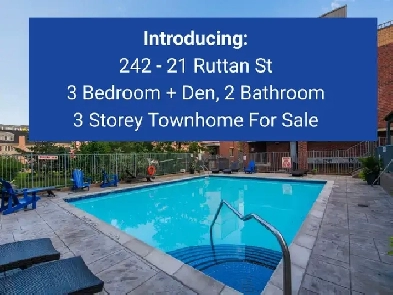 FOR SALE – 3 Bed   Den Townhouse in Prime West Toronto Image# 3