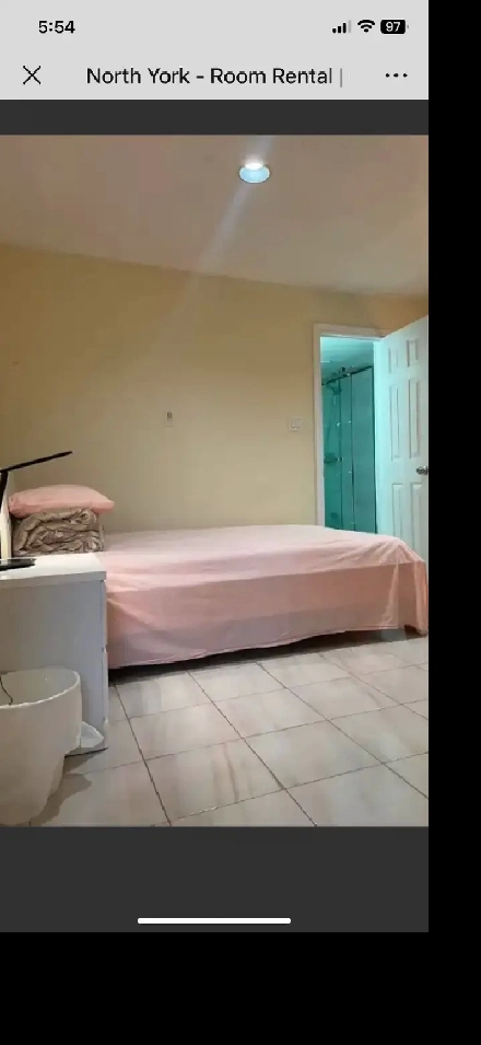 Room for rent near finch/ Victoria Park Image# 1