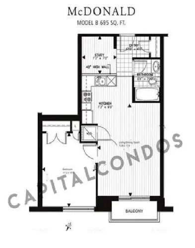 For rent charming 1 Bdrm Apartment with parking Downtown Ottawa Image# 3