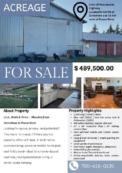 7.9 Acres with Home, Shop & Second Dwelling Potential Image# 1