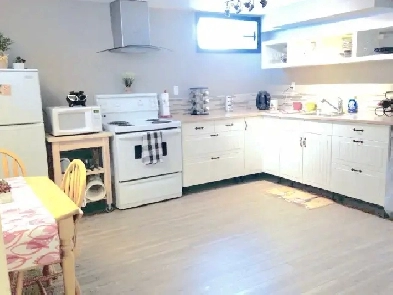 Beautiful 1 Bedroom Basement Suite, Utils Incl Image# 1