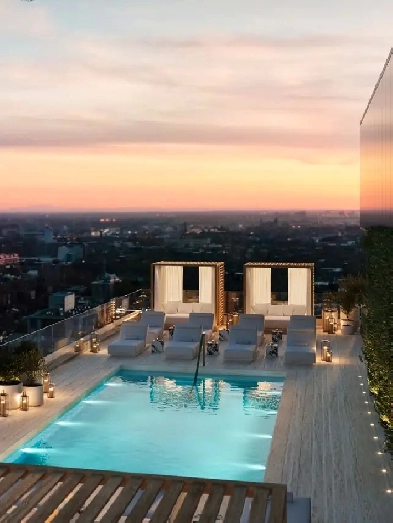 Modern Studio – Rooftop Pool, Sauna/Spa, Concierge, Gym – $1,650 Image# 1