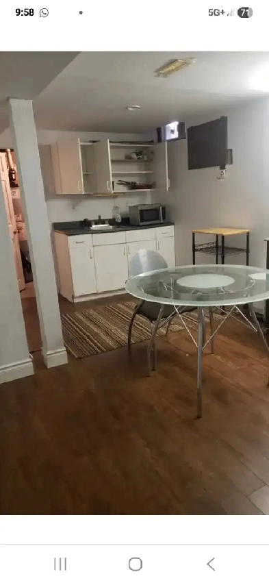 Small 2 Bedroom Basement For Short Term Rent - Suits Students Image# 3