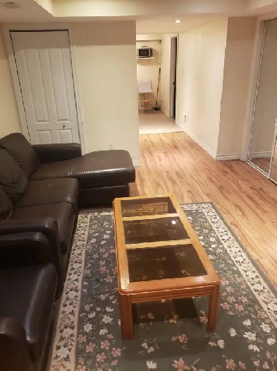 ONE BEDROOM attached bathroom, Living Room BASEMENT FOR RENT. Image# 6