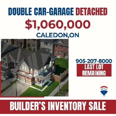 double car garage detached ! $1,060,000 Image# 1