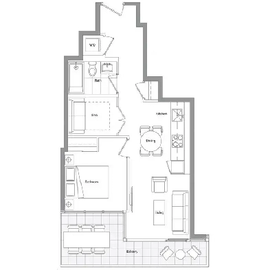 Concord Canada House | 1 Den 2 Bath | South View | $636,000 ! Image# 1