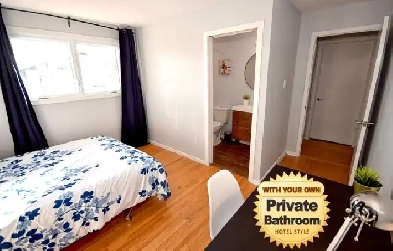 Bedroom attached Private Bathroom- Main floor Utilities included Image# 2
