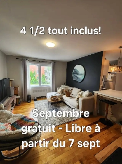 4 ½ tout inclus – Vieux-Nord – Septembre gratuit Image# 10