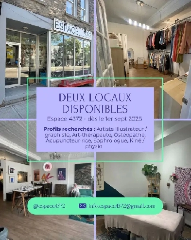 Deux locaux commerciaux à louer – Espace d’Art & Thérapie Image# 2