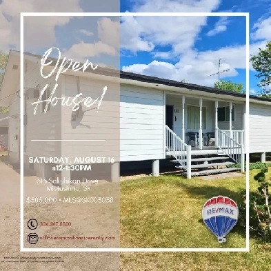 Open House! 613 Sakuhian Drive, Mistusinne, SK Image# 1