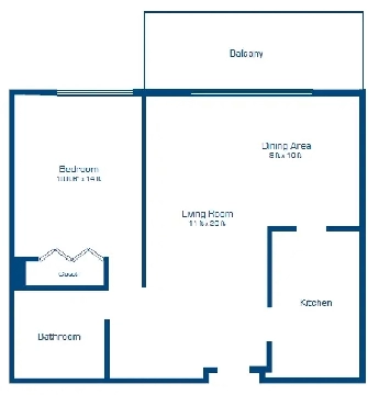 Downtown - Large 1 bedroom Unit for October Image# 1