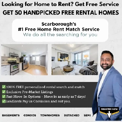 Looking for a basement, condo, or house to rent in Scarborough? Image# 1