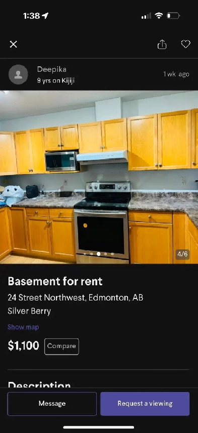 Basement for rent Image# 2