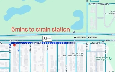 5 mins to C-train! Luxuary bedroom with private bathroom Image# 3
