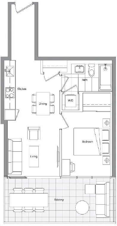 ️ Canada House | 1 Bed | Huge Balcony | South View | $528,000 Image# 1