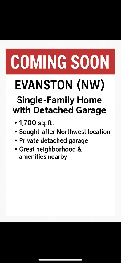 Spacious 1700sq ft detached  home in Evanston Northwest Image# 1
