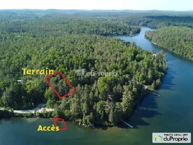 Terrain boisé avec accès au lac!! Image# 1