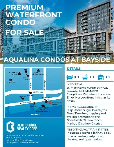 Premium Waterfront Condo for Sale: Aqualina Condos at Bayside Image# 1