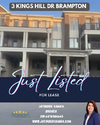 Brand New Townhouse   Finished Basement – For Lease in Brampton! Image# 5