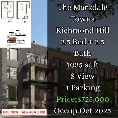 The Markdale Towns – 2 & 3 Bedroom South-Facing Townhomes Image# 2