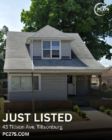 43 Tillson Ave, Tillsonburg - Just Listed with PC275 Realty Image# 1