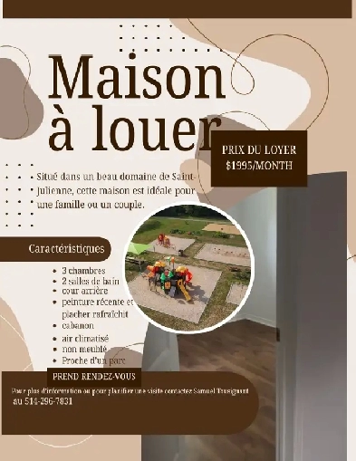 Maison à louer Image# 1