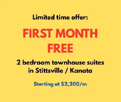 2 Bedroom Townhouse FOR RENT Stittsville - Kanata Image# 1
