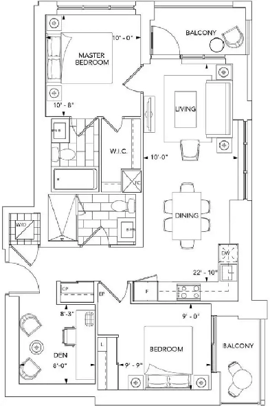 Toronto 2 Den Condo at Bloor Islington Image# 8