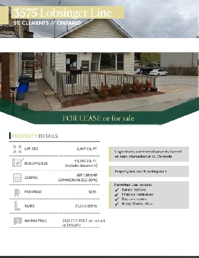 st. clements near waterloo 1360 sq feet including bsmt for lease Image# 2