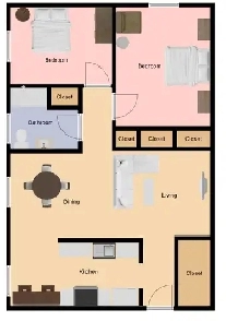 2 Bed 1 Bath 1 Parking Unit for Rent - Guelph - 1st Month Free! Image# 1