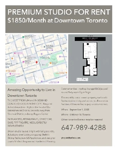 Premium Condo In Downtown for Rent Image# 2