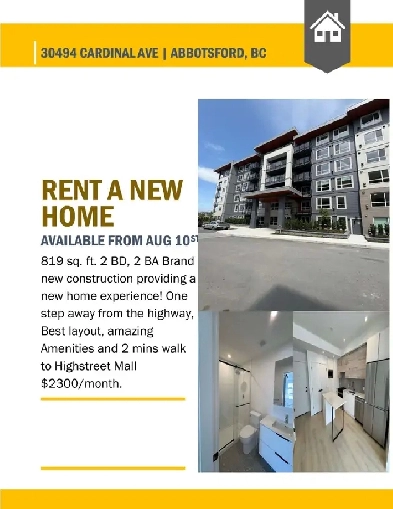 Brand New 2 Bed 2 Bath Apartment for rent Image# 9