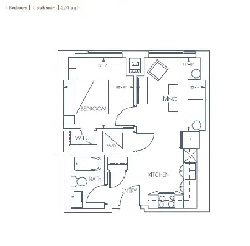 1 Bed 1 Bath Apartment - Downtown Calgary Image# 2