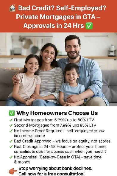 Urgent Funds?? Get Approved Today – 1st & 2nd Mortgages Availabl Image# 1