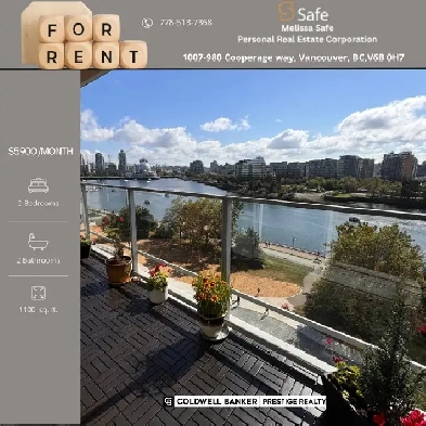 Yaletown Waterfront Gem – 2 Bed   Den with Spectacular Views Image# 6
