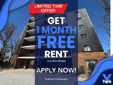 1 Bed Apartment for Rent in Sarnia - 1 Month Free Promo! Image# 1