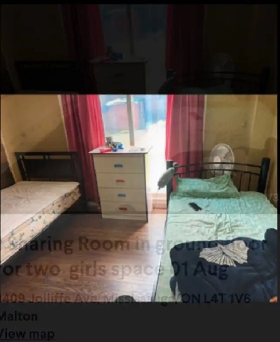 Sharing Room in ground floor two girls space Available Right Now Image# 1