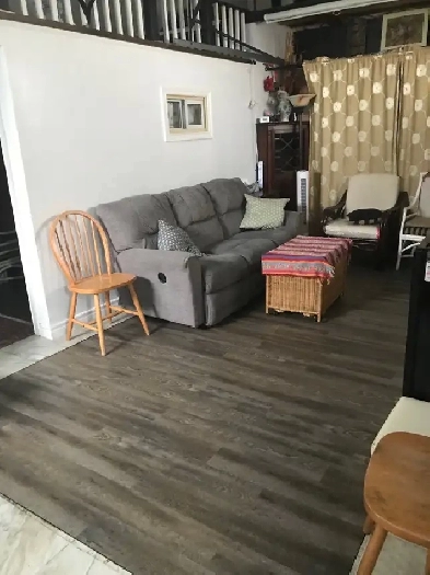 FULLY FURNISHED garage couch house Suite For short term rental Image# 1